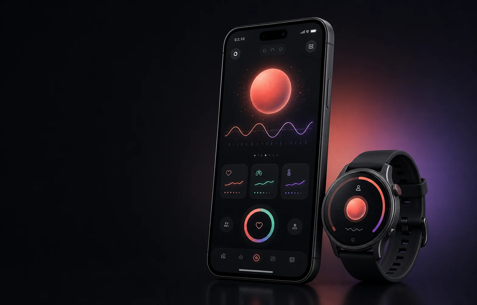 Mood App на смартфоне и умных часах
